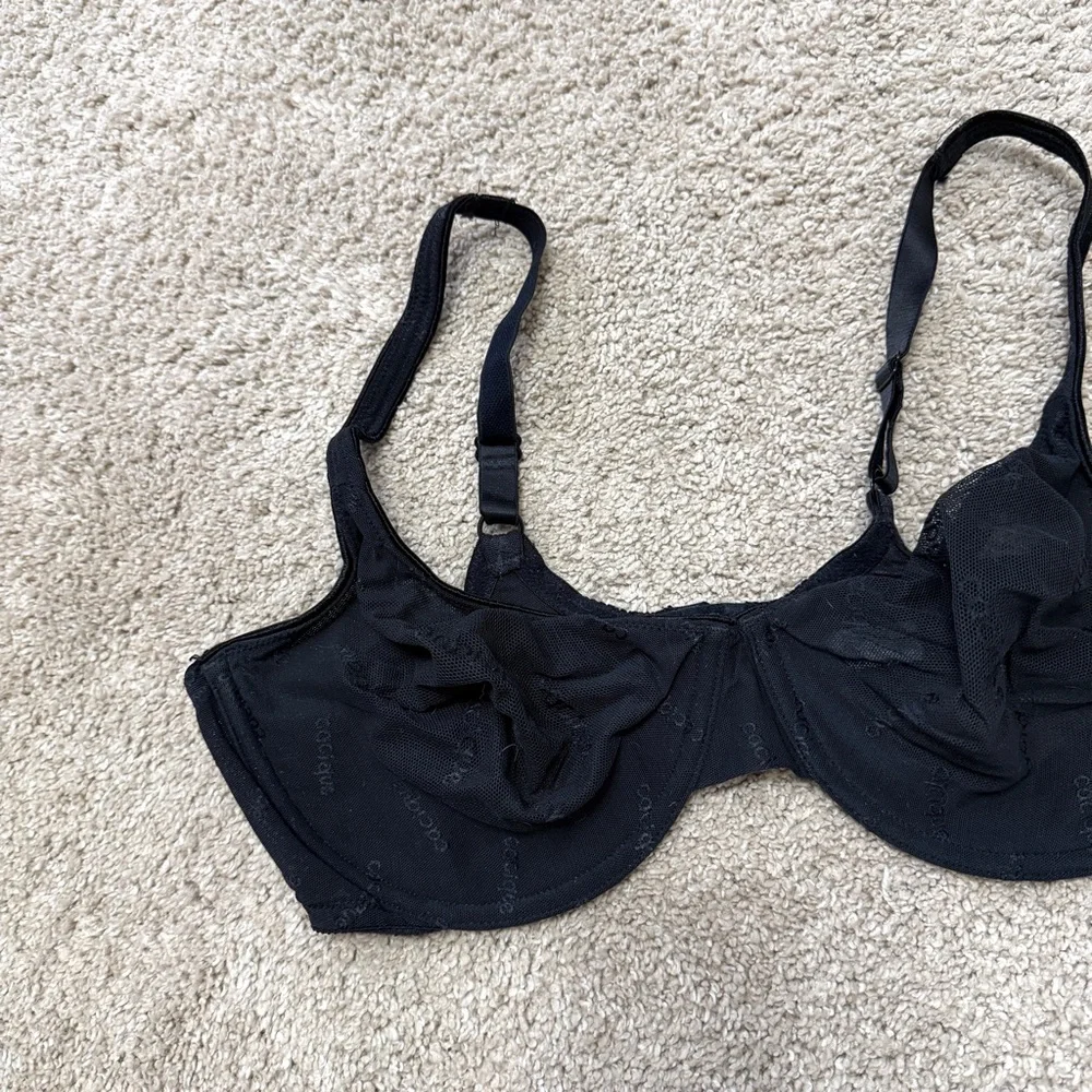 Cacique Elegant Lace Underwire Bra - Black 40D